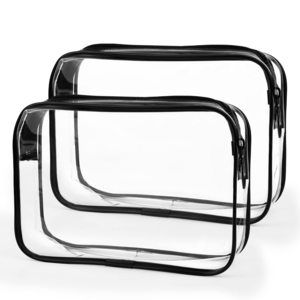 Tsa Approved Toiletry Cosmetic Bags For Men And Women 2 Pack With Zipper Carry🐋